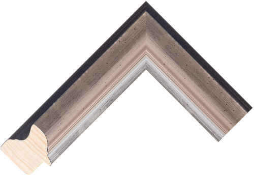 Corner sample of Silver Spoon Radiata Pine Frame Moulding