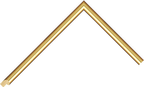 Corner sample of Gold Hockey Pine Frame Moulding