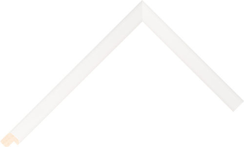 Corner sample of White Cushion Koto Frame Moulding