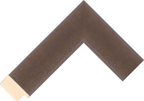 Corner sample of Rust Flat Aspen FJ Frame Moulding