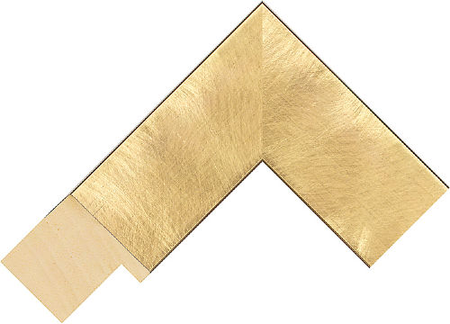 Corner sample of Gold Flat Ayous Frame Moulding