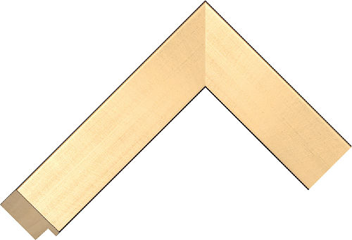 Corner sample of Gold Flat Ayous Frame Moulding