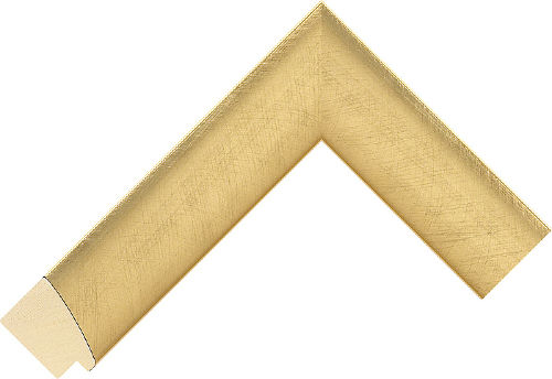 Corner sample of Gold Cushion Ayous Frame Moulding