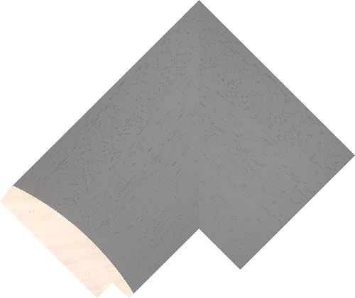 Corner sample of Grey Cushion Ayous Frame Moulding