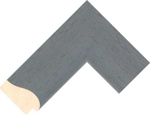 Corner sample of Grey Reverse Ayous Frame Moulding