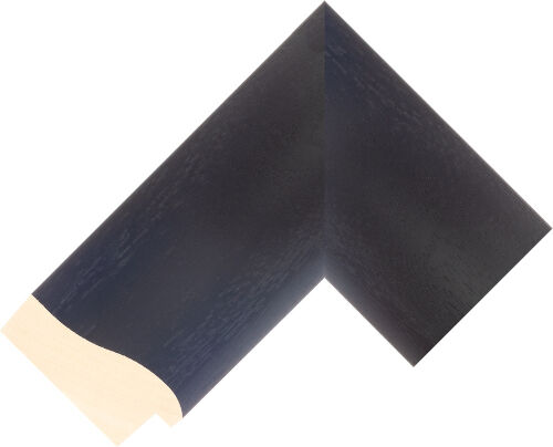 Corner sample of Black Reversed Ayous Frame Moulding