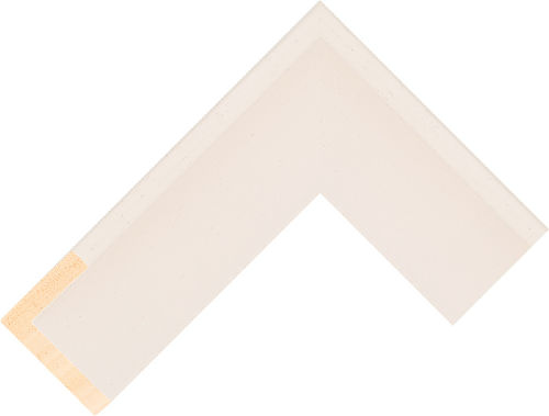 Corner sample of Cream Float Ayous Frame Moulding