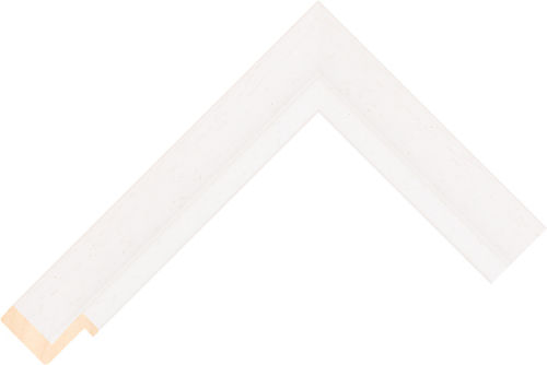 Corner sample of White Canvas Box Ayous Frame Moulding