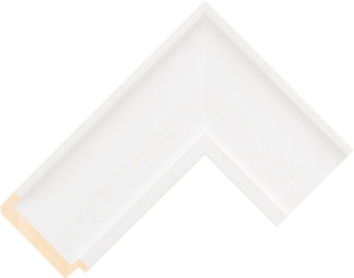 Corner sample of White Slip Ayous Frame Moulding