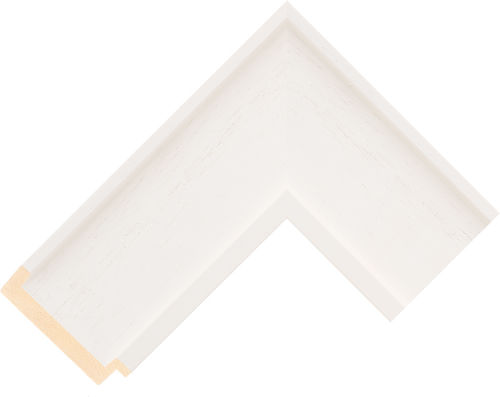 Corner sample of Cream Slip Ayous Frame Moulding