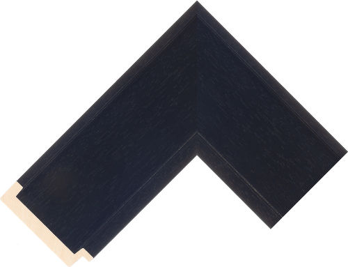 Corner sample of Black Slip Ayous Frame Moulding