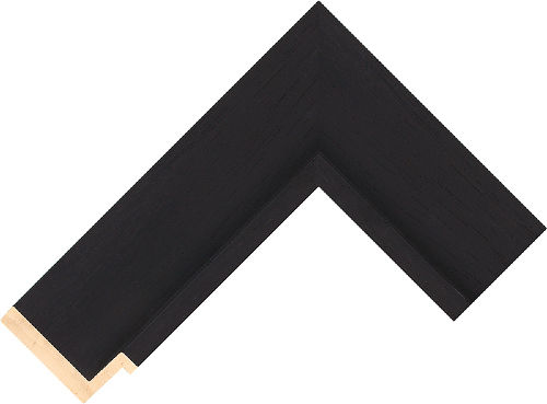 Corner sample of Black Slip Ayous Frame Moulding