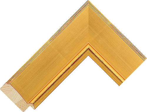 Corner sample of Gold Flat Pine & Spruce Frame Moulding