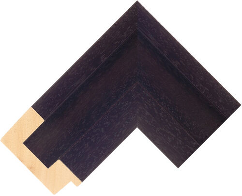 Corner sample of Wenge Flat Ayous Frame Moulding