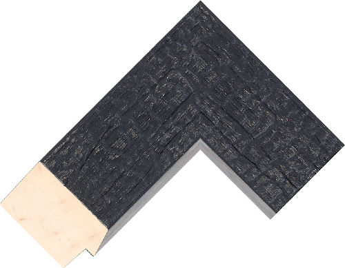 Corner sample of Carbon Flat Aspen FJ Frame Moulding