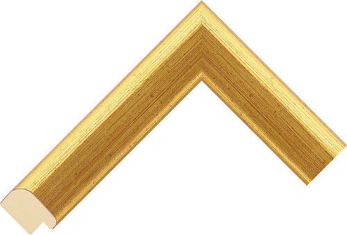 Corner sample of Gold Cushion Pine Frame Moulding