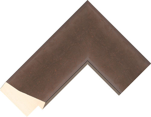 Corner sample of Rust Reverse Aspen FJ Frame Moulding