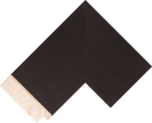 Corner sample of Dark Wood Flat Meranti Frame Moulding