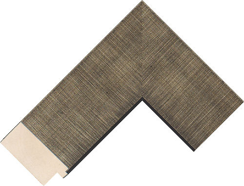Corner sample of Pewter Flat Pine Frame Moulding