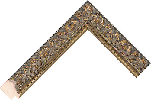 Corner sample of Bronze Scoop Jenitri Frame Moulding