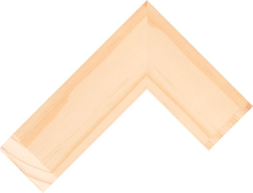 Corner sample of Natural Canvas Bar Radiata Pine Frame Moulding
