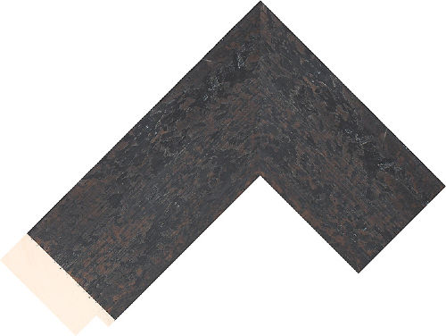 Corner sample of Wenge Flat Radiata Pine Frame Moulding