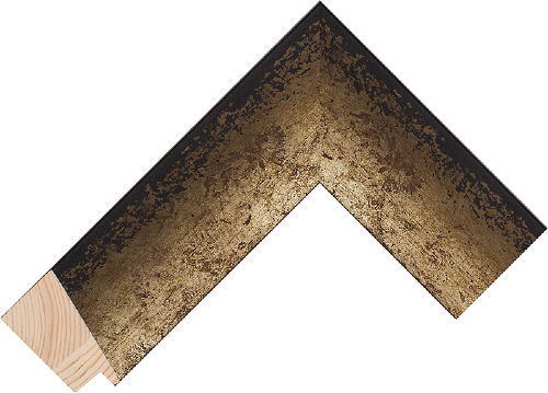 Corner sample of Silver Bevel Pine & Spruce Frame Moulding