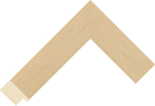 Corner sample of Maple Flat Pine Frame Moulding