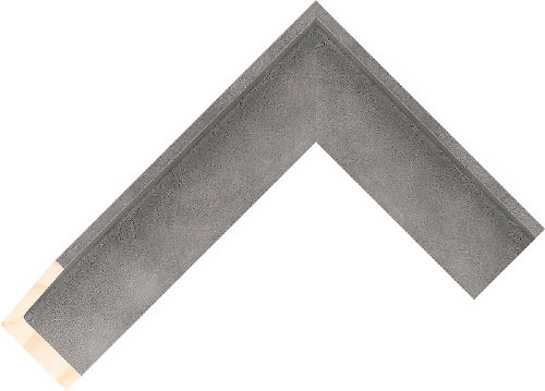 Corner sample of Dark Grey Float Pine Frame Moulding