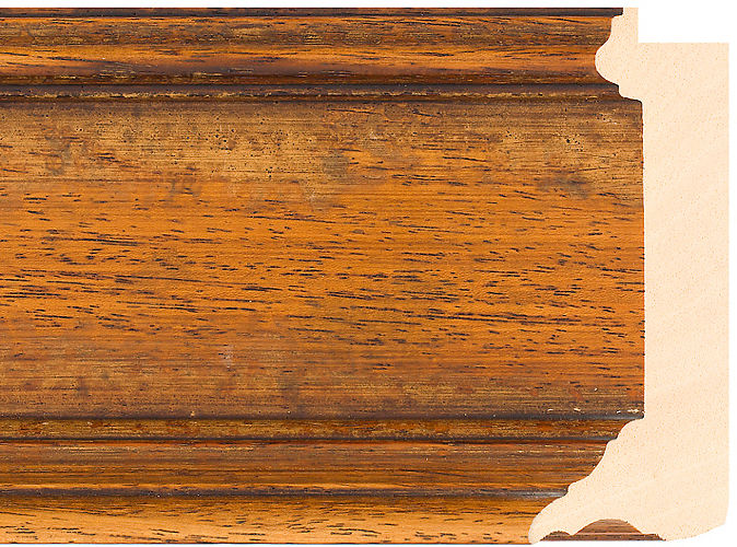 105mm Wide Medium Oak Spoon Ayous Picture Frame Moulding 911059