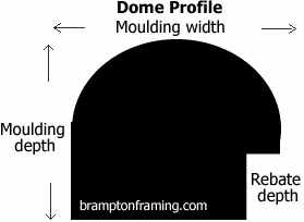 Dome profile moulding example