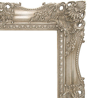 Silver Ready Made Swept Frames Picture Frame Corner
