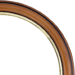Walnut Ready Made Circle Frames Picture Frame Corner