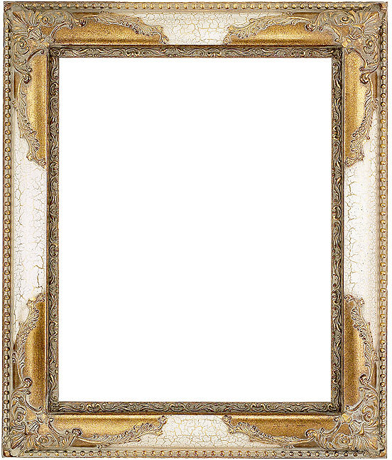 Ivory/Gold Ready Made Picture Frame