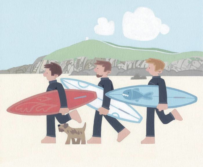 The Boys, Fistral Beach by Sasha Harding