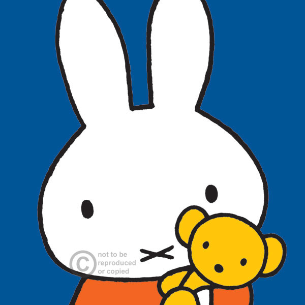 Miffy with her teddy by Dick Bruna