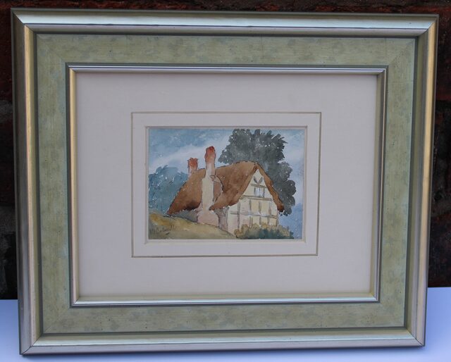 Pair of Watercolours  by Oliver Baker