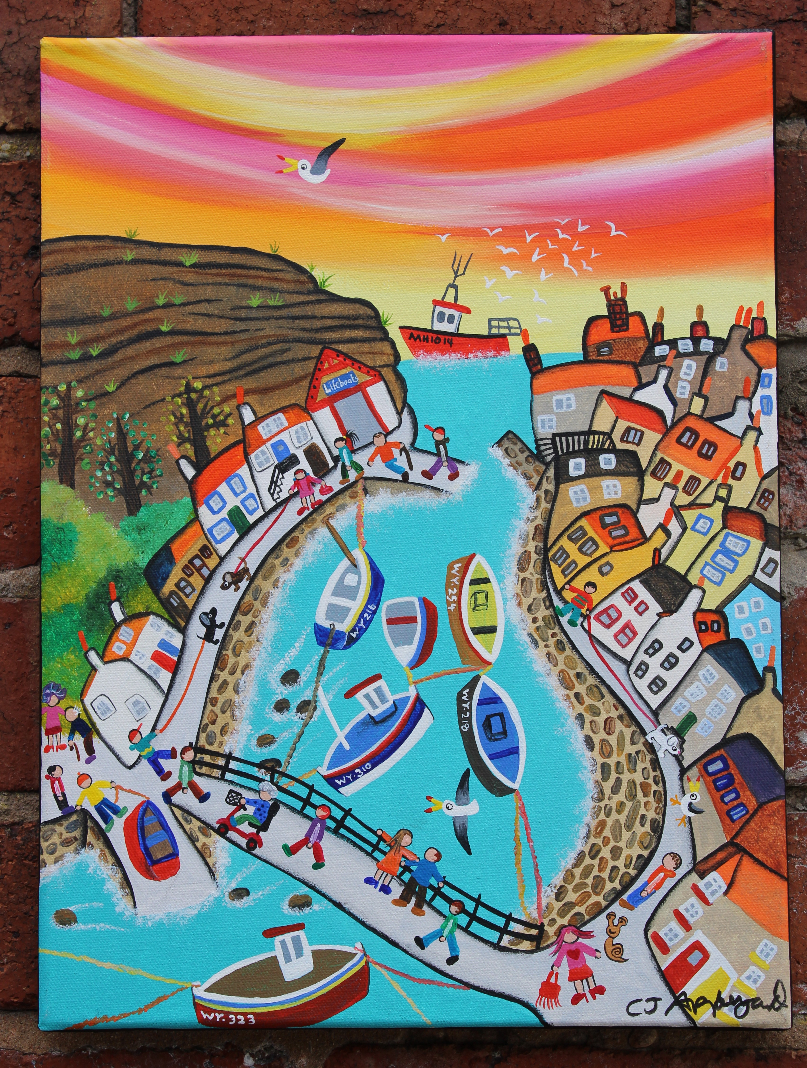 Homeward Bound - Staithes by Caroline Appleyard