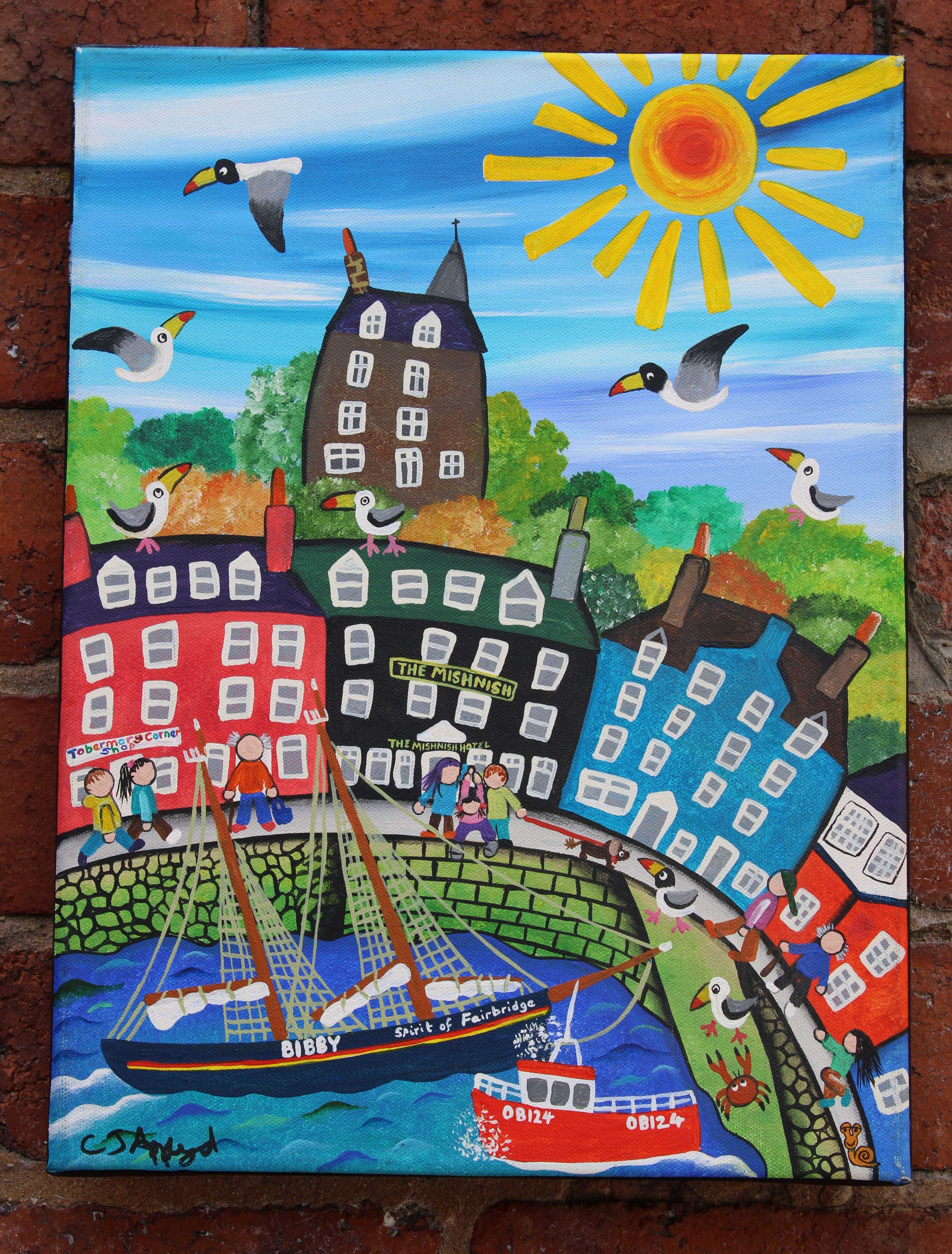 Sailors and Fisherman - Tobermory by Caroline Appleyard