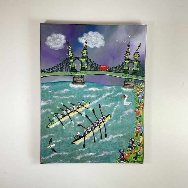 Oxford Cambridge Boat Race by Caroline Appleyard