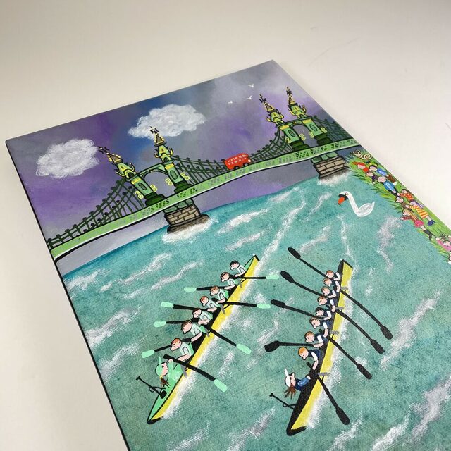 Oxford Cambridge Boat Race by Caroline Appleyard