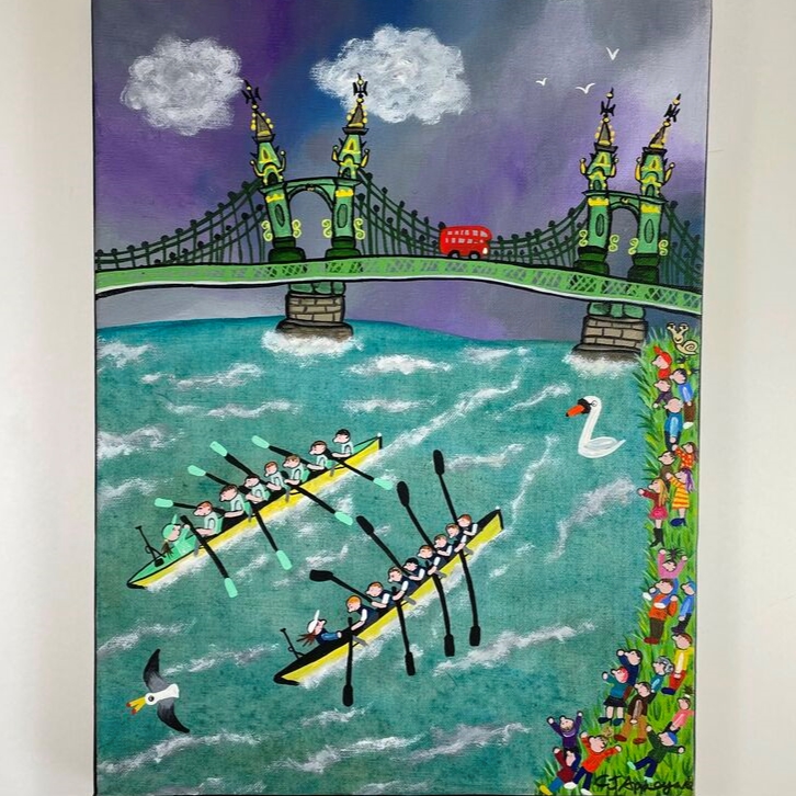 Oxford Cambridge Boat Race by Caroline Appleyard
