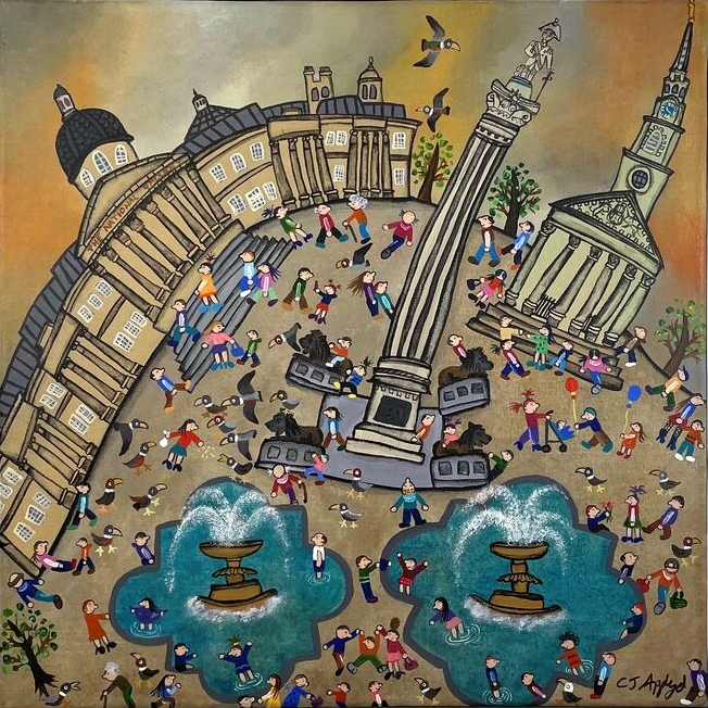 Dip in the Fountain by Caroline Appleyard