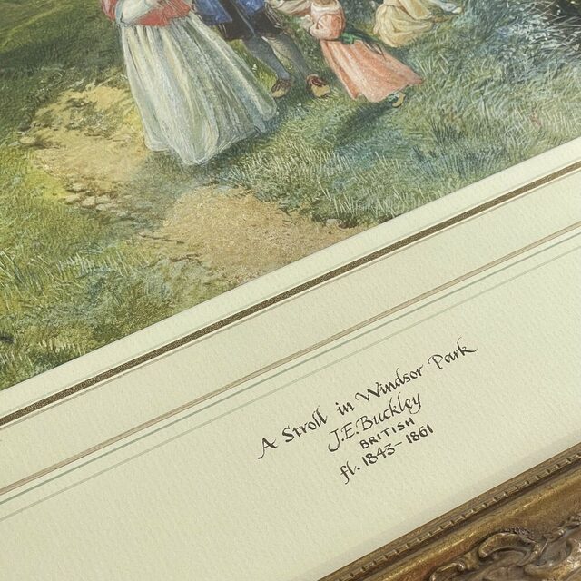 A Stroll in Windsor Park by J.E Buckley