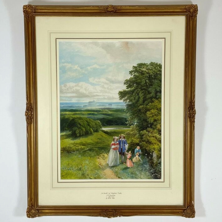 A Stroll in Windsor Park by J.E Buckley