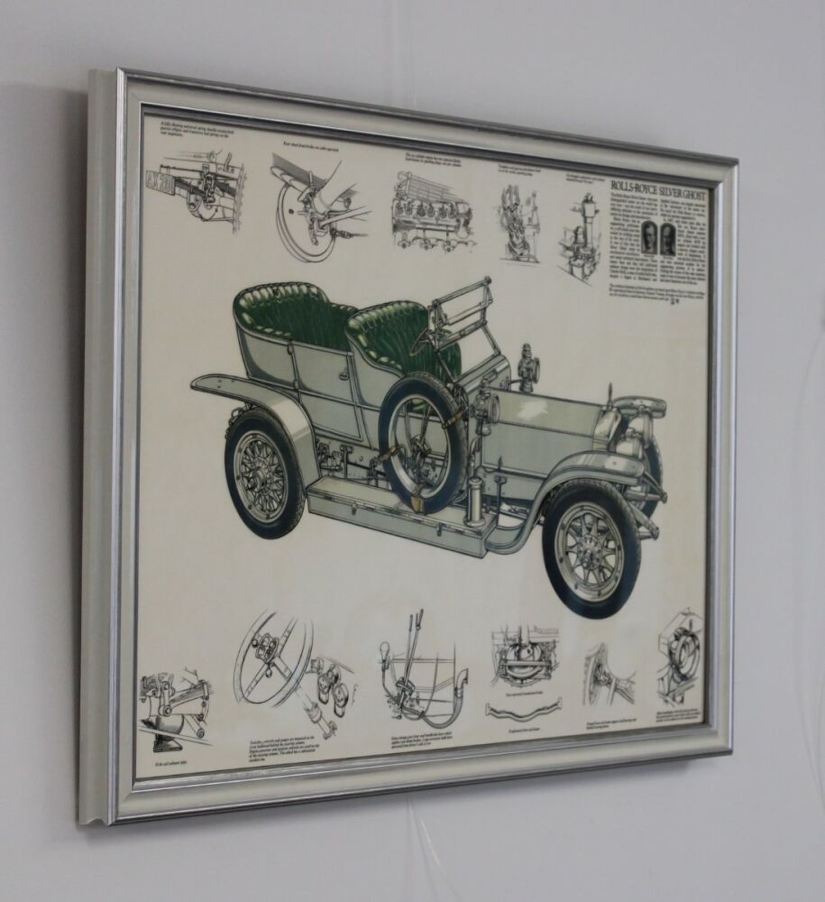 Print of a Rolls Royce Technical Drawing 