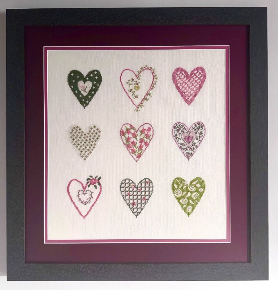 Embroidery of Nine Hearts