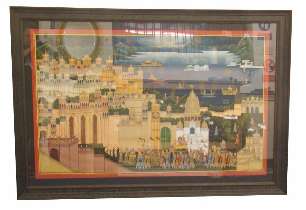 Large Indian Silk Painting