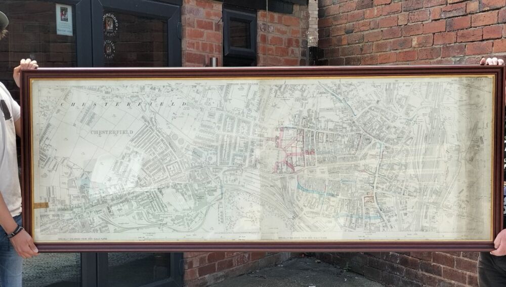 Map of Brampton Chesterfield Derbyshire