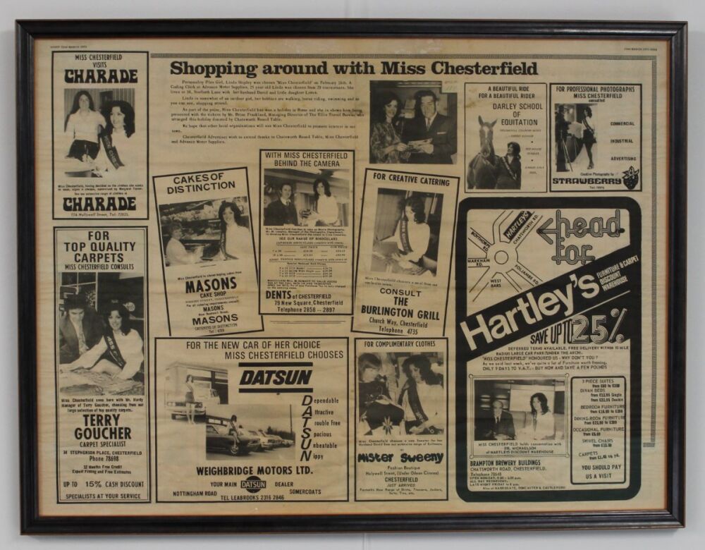 Double Page Spread from Local Newspaper in 1970's